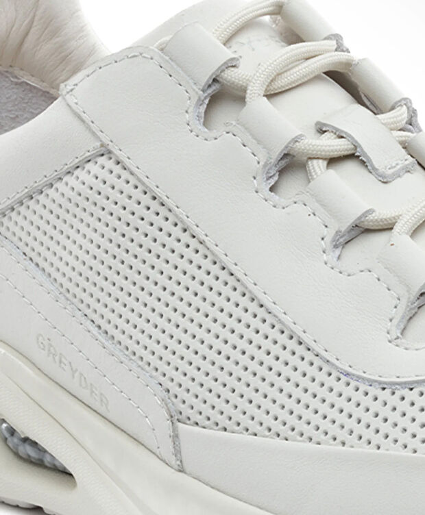 Erkek Kirli Beyaz Hakiki Deri Spor Ayakkabı - 5