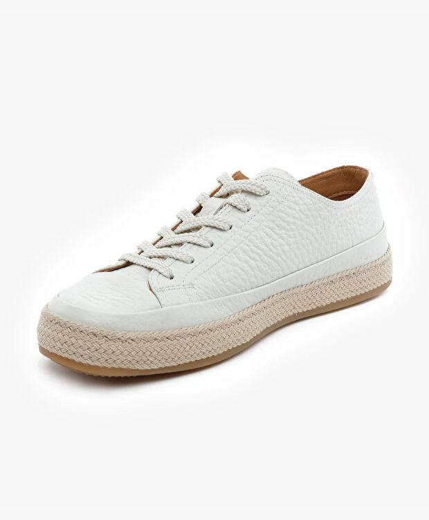 Erkek Kum Hakiki Deri Sneaker Ayakkabı - 3