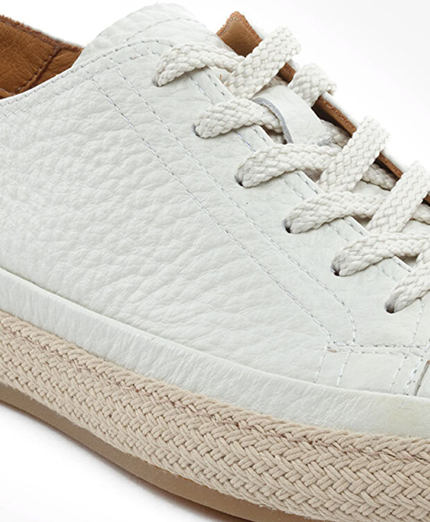 Erkek Kum Hakiki Deri Sneaker Ayakkabı - 5