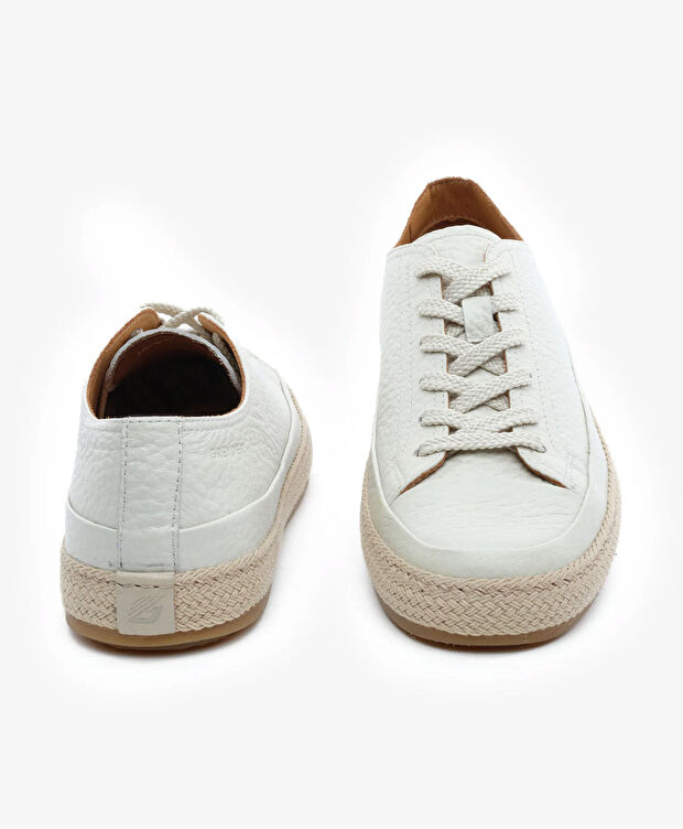 Erkek Kum Hakiki Deri Sneaker Ayakkabı - 7