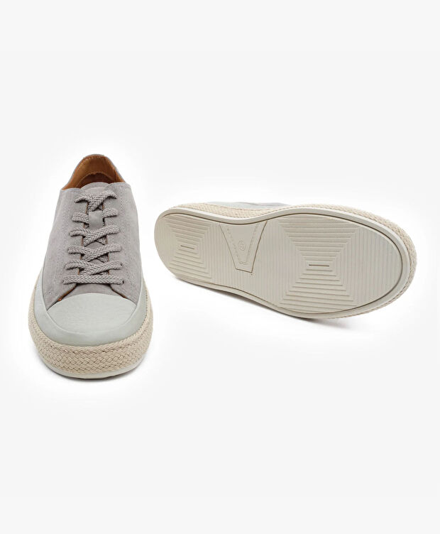 Erkek Taş Hakiki Deri Sneaker Ayakkabı - 6