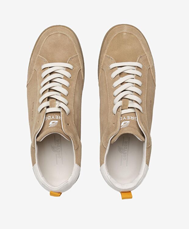 Erkek Vizon Hakiki Deri Sneaker Ayakkabı - 5