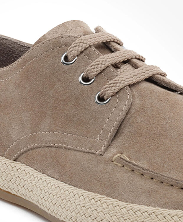 Erkek Vizon Hakiki Deri Oxford Ayakkabı - 5