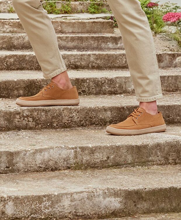 Erkek Tarçın Hakiki Deri Oxford Ayakkabı - 9