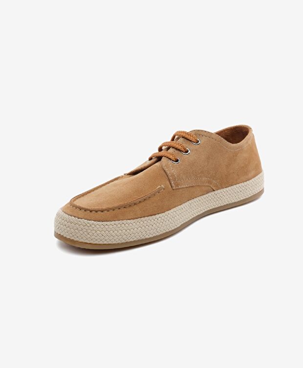 Erkek Tarçın Hakiki Deri Oxford Ayakkabı - 3