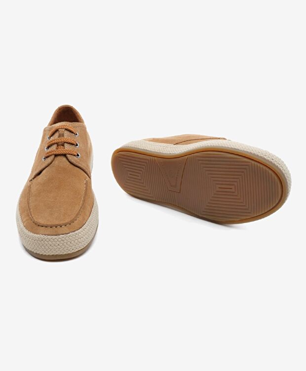 Erkek Tarçın Hakiki Deri Oxford Ayakkabı - 6