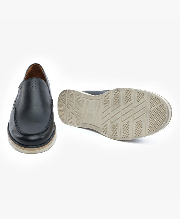 Erkek Siyah Hakiki Deri Loafer Ayakkabı - 6