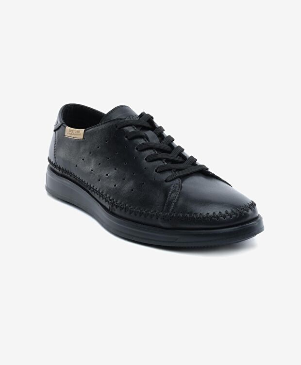 Erkek Siyah Hakiki Deri Comfort Ayakkabı - 2