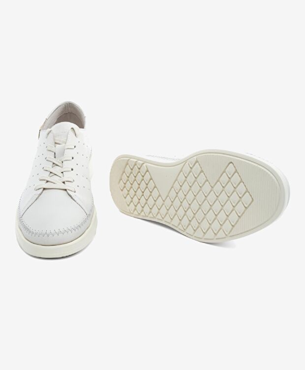 Erkek Kirli Beyaz Hakiki Deri Comfort Ayakkabı - 6