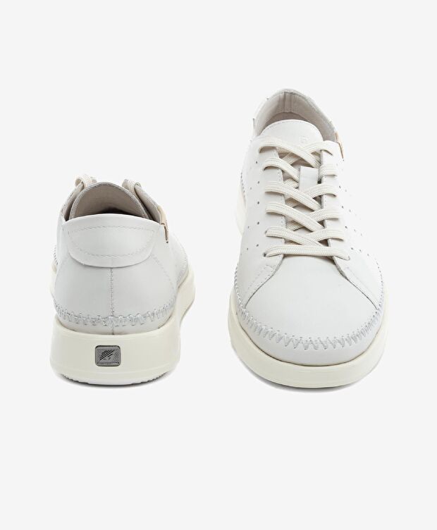 Erkek Kirli Beyaz Hakiki Deri Comfort Ayakkabı - 7