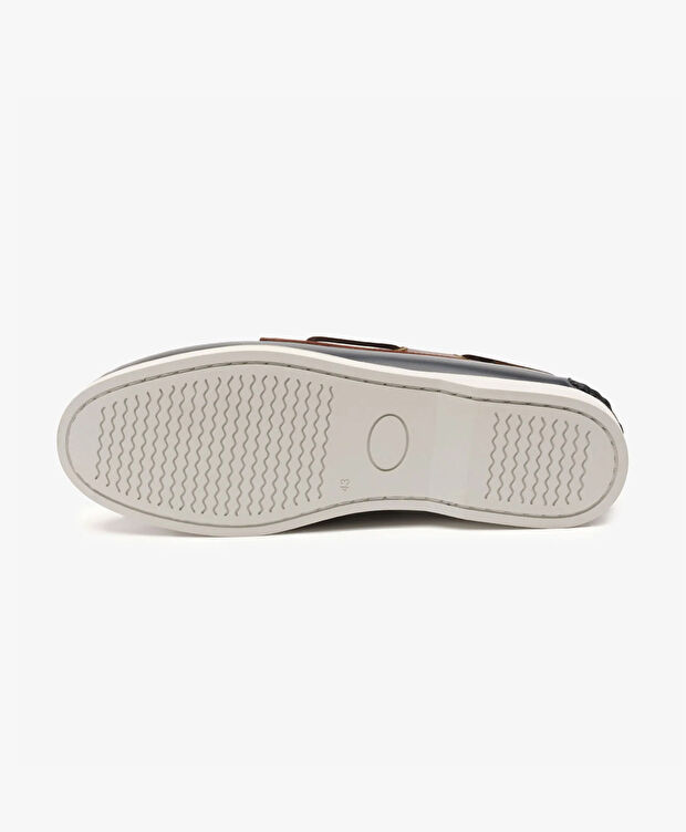 Erkek Lacivert Kahverengi Marine Ayakkabı - 6