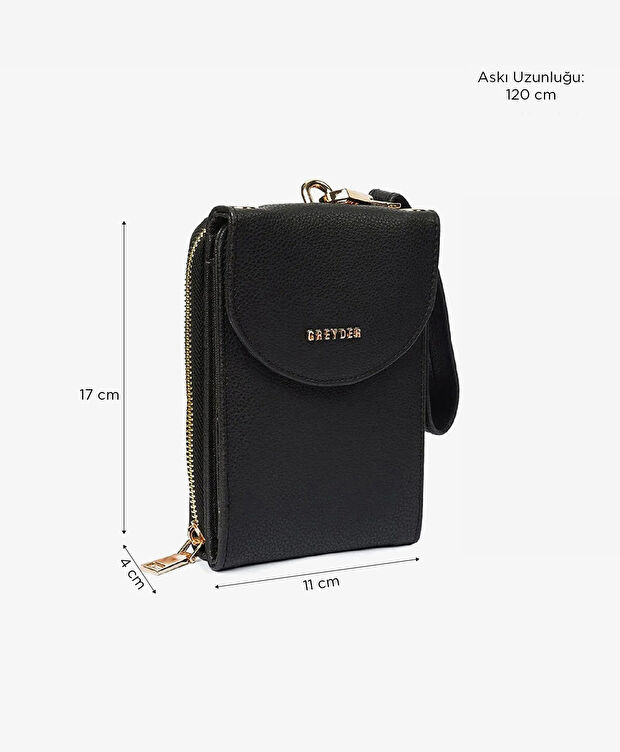 Kadın Siyah Çapraz Çanta - 2
