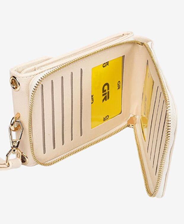 Kadın Ekru Çapraz Çanta - 5