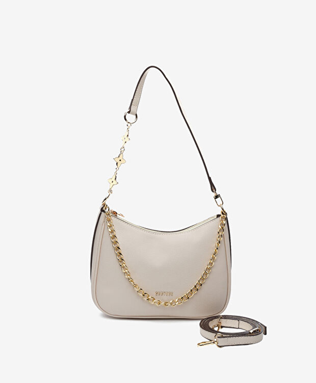 Kadın Krem Omuz Çantası - 1