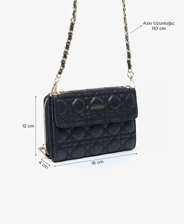 Kadın Siyah Omuz Çantası - 2