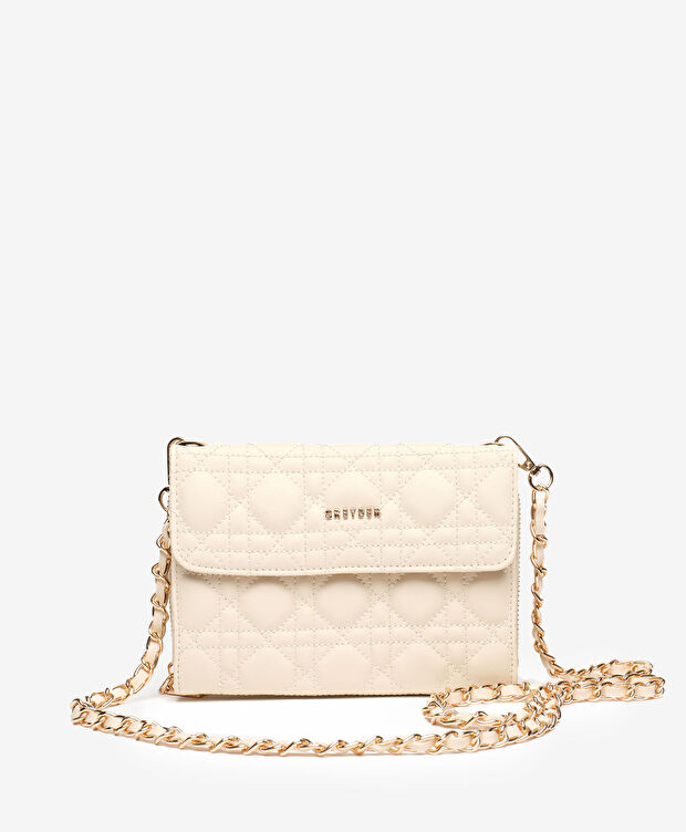 Kadın Ekru Omuz Çantası - 1