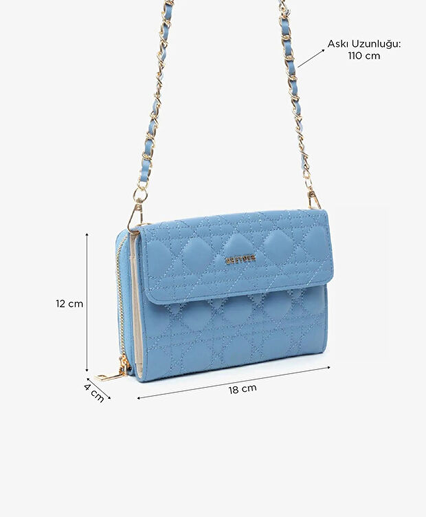 Kadın Mavi Omuz Çantası - 2