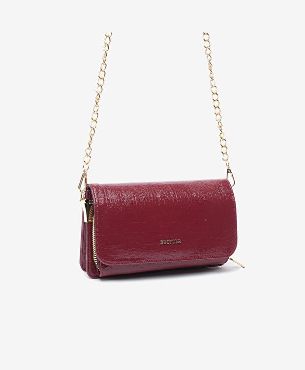 Kadın Bordo Omuz Çantası - 6