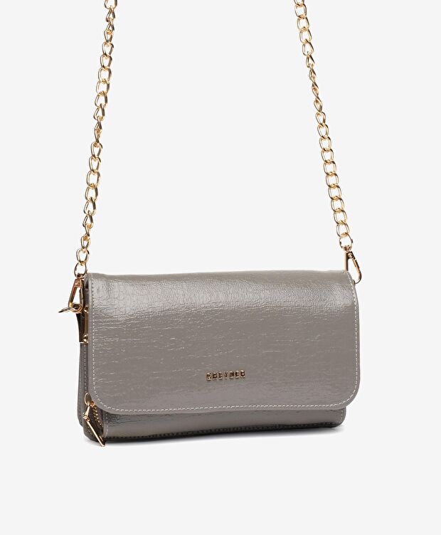 Kadın Gri Omuz Çantası - 5