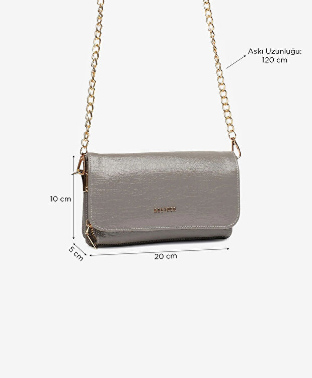 Kadın Gri Omuz Çantası - 2