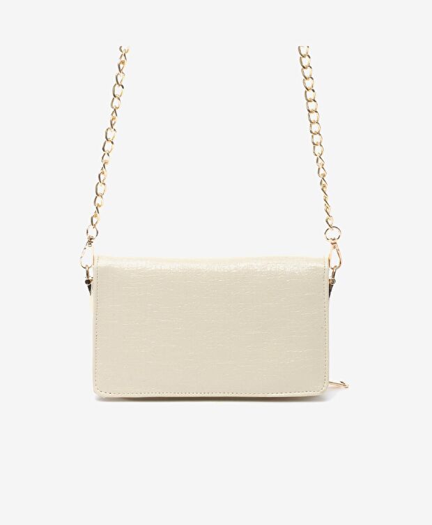 Kadın Krem Omuz Çantası - 4