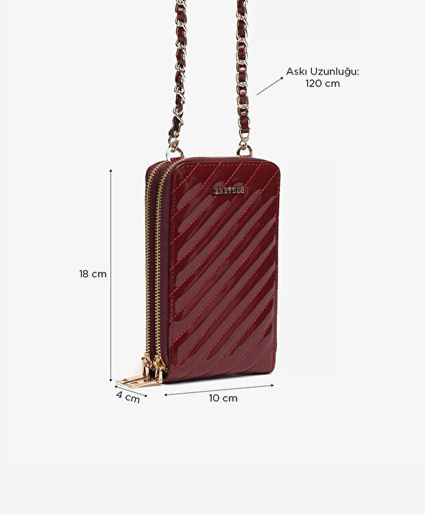 Kadın Bordo Omuz Çantası - 2