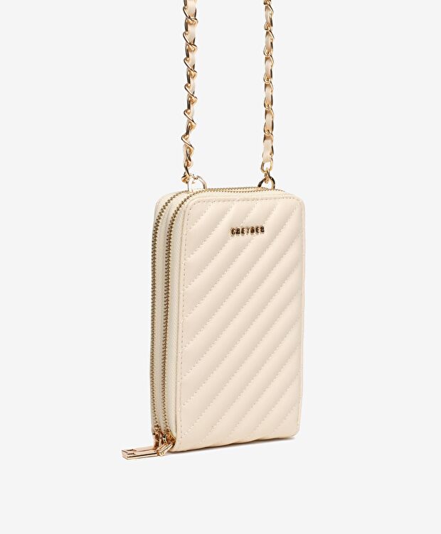 Kadın Ekru Omuz Çantası - 5