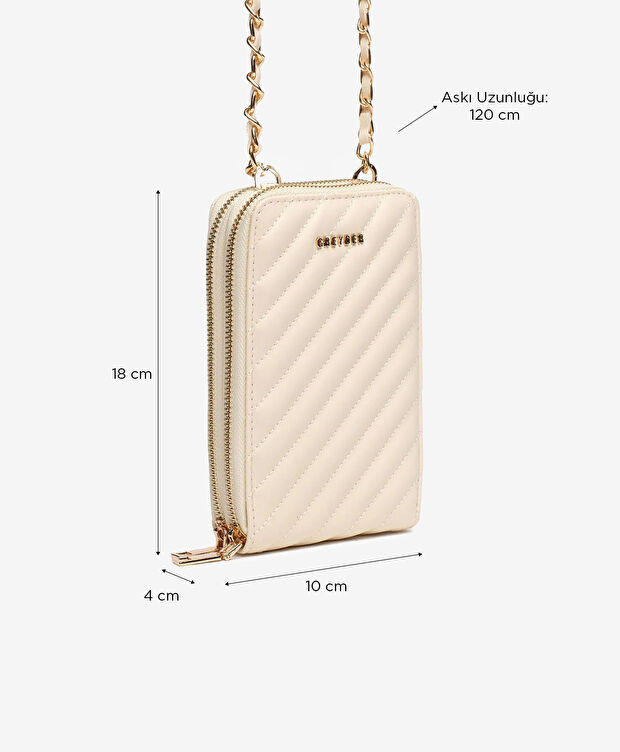 Kadın Ekru Omuz Çantası - 2