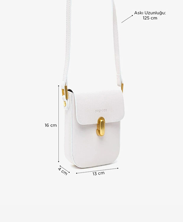 Kadın Beyaz Çapraz Çanta - 2