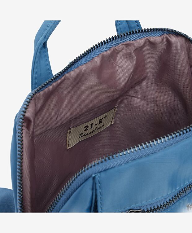 Kadın Mavi Sırt Çantası - 5