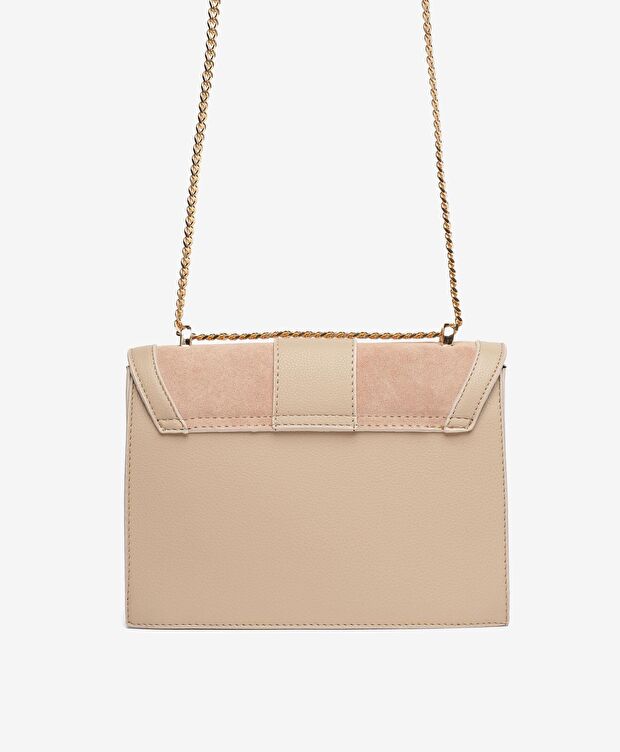 Kadın Bej Süet Omuz Çantası - 3