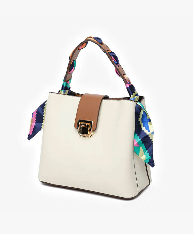 Kadın Krem Kol Çantası - 3