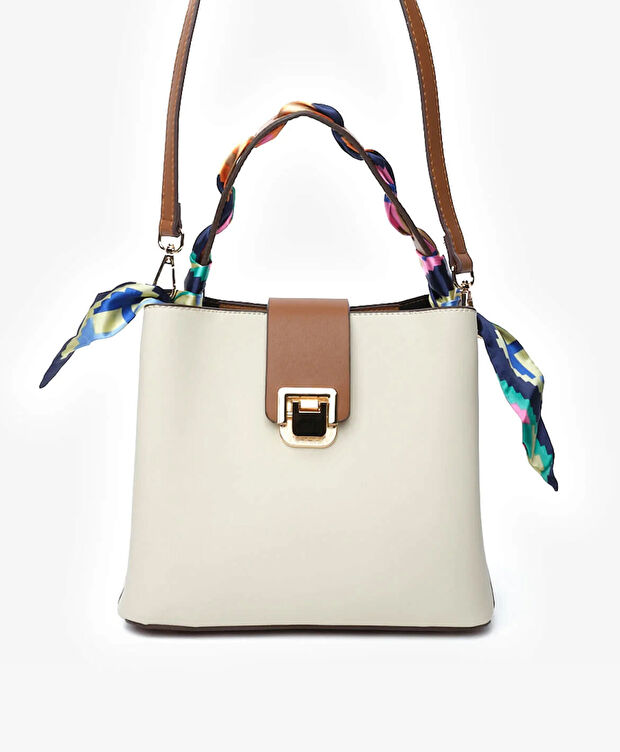 Kadın Krem Kol Çantası - 4