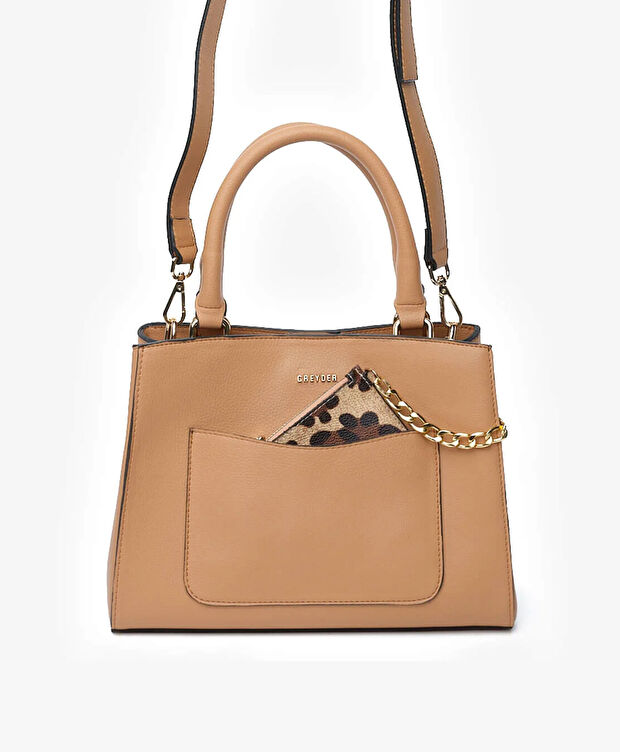 Kadın Deve Tüyü Kol Çantası - 3