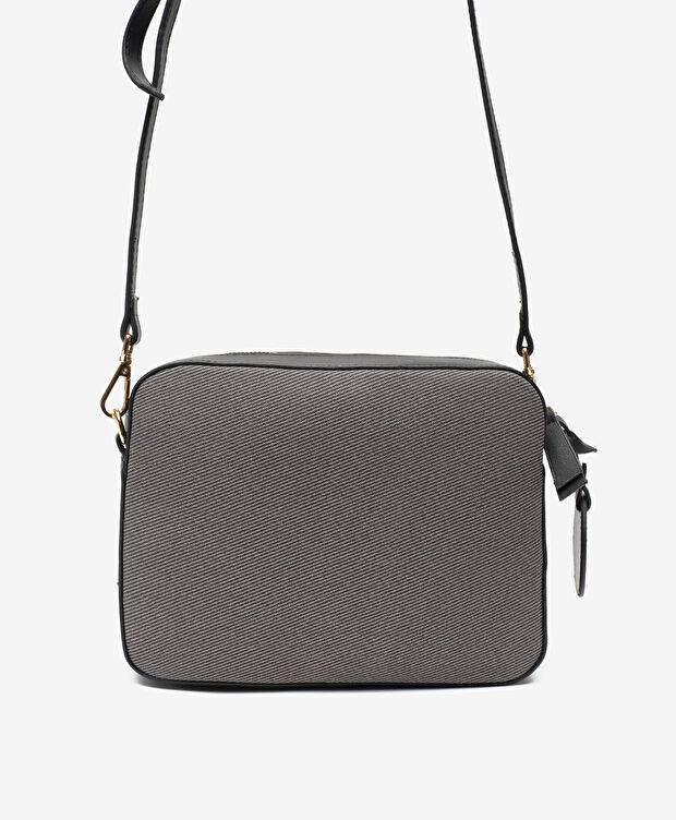 Kadın Siyah Gri Çapraz Çanta - 3