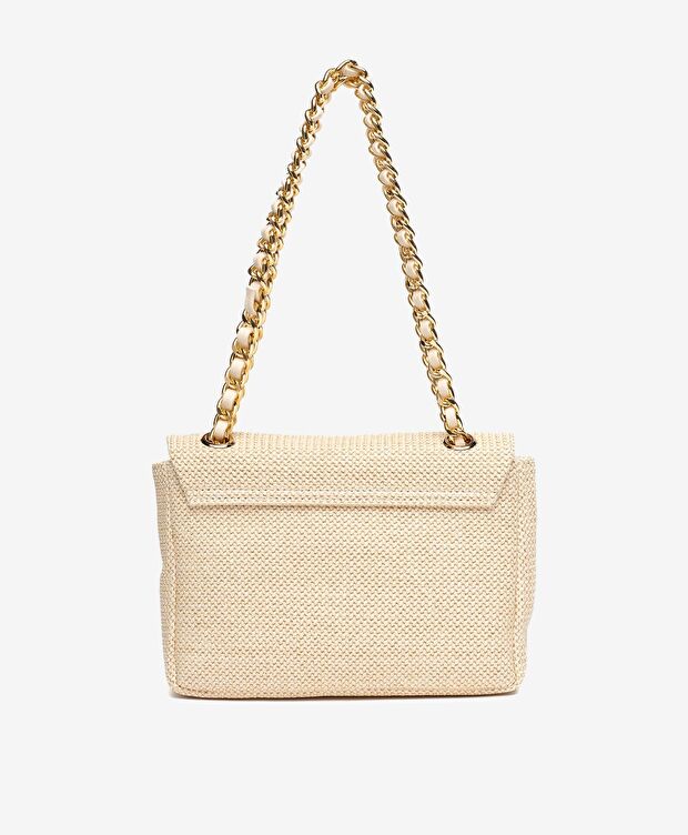 Kadın Krem Omuz Çantası - 3