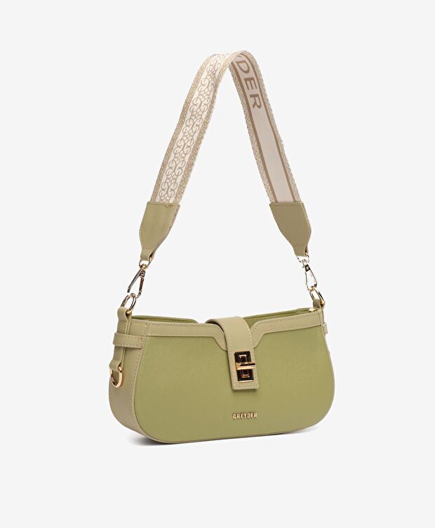 Kadın Yeşil Omuz Çantası - 5