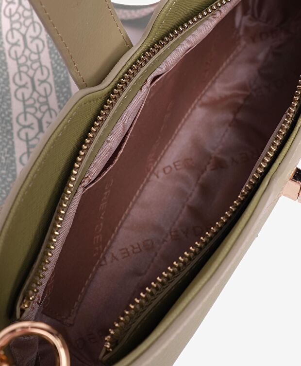 Kadın Yeşil Omuz Çantası - 4