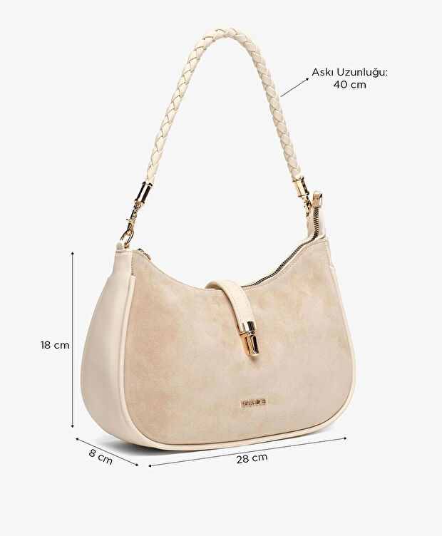 Kadın Bej Omuz Çantası - 2