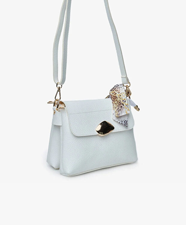 Kadın Beyaz Omuz Çantası - 3