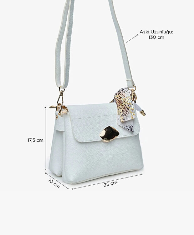 Kadın Beyaz Omuz Çantası - 2