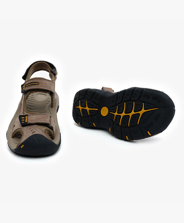 Kadın Kum Hakiki Deri Sandalet - 6