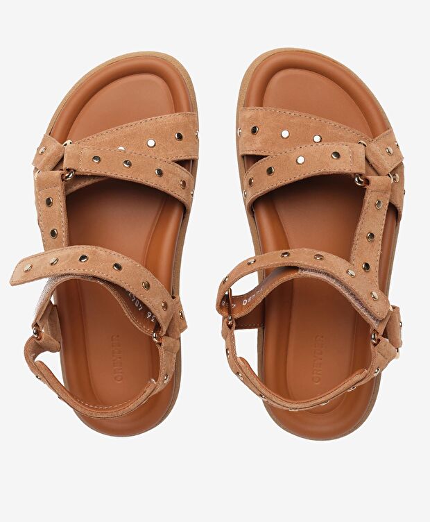 Kadın Tarçın Hakiki Deri Sandalet - 5