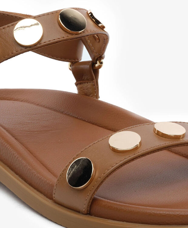 Kadın taba Hakiki Deri Sandalet - 5