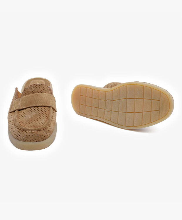 Kadın Taba Hakiki Deri Terlik - 6