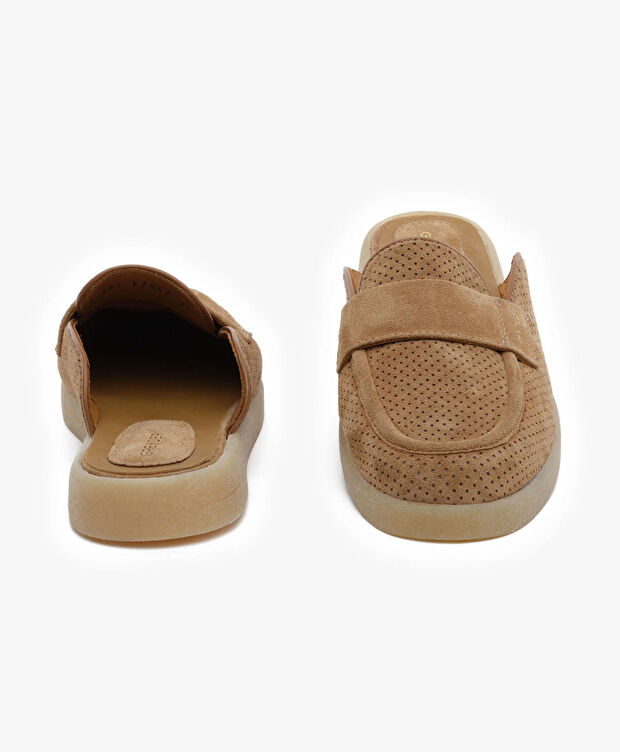 Kadın Taba Hakiki Deri Terlik - 7