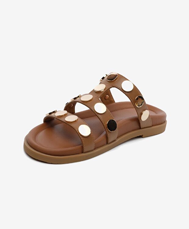 Kadın Taba Hakiki Deri Terlik - 3