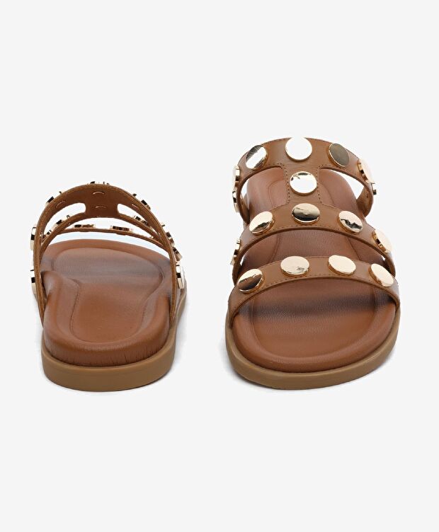 Kadın Taba Hakiki Deri Terlik - 7