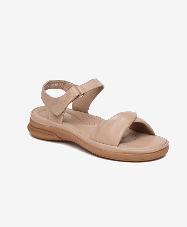 Kadın Vizon Hakiki Deri Sandalet - 2