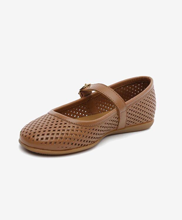 Kadın Taba Hakiki Deri Babet - 3